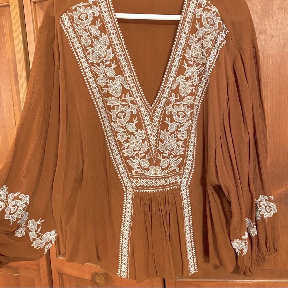 AE embroidered top